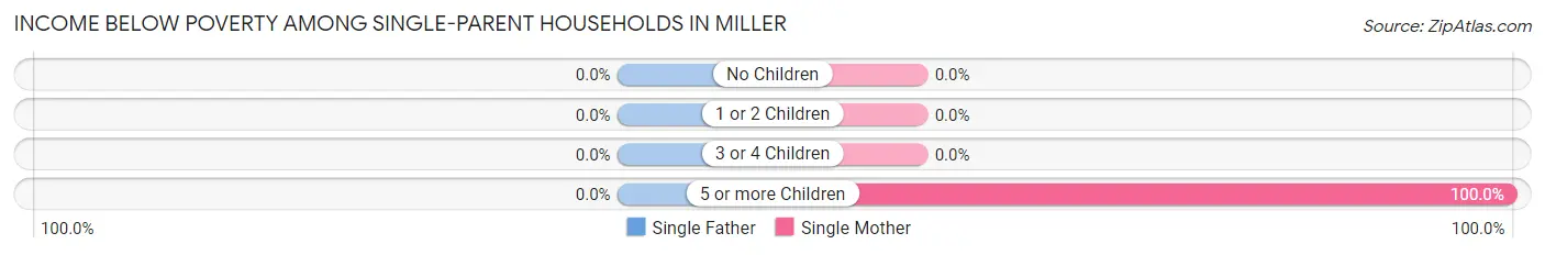Income Below Poverty Among Single-Parent Households in Miller
