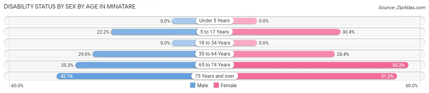 Disability Status by Sex by Age in Minatare