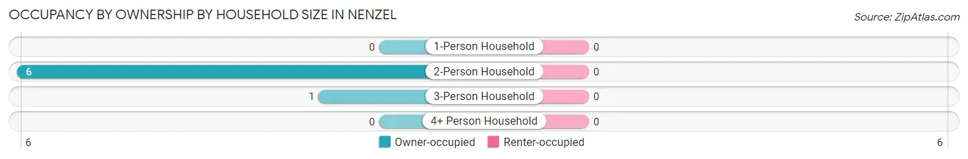 Occupancy by Ownership by Household Size in Nenzel