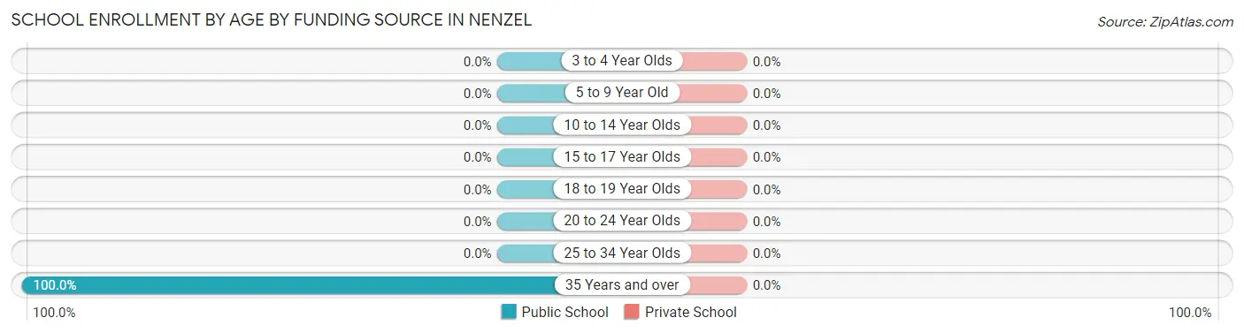 School Enrollment by Age by Funding Source in Nenzel