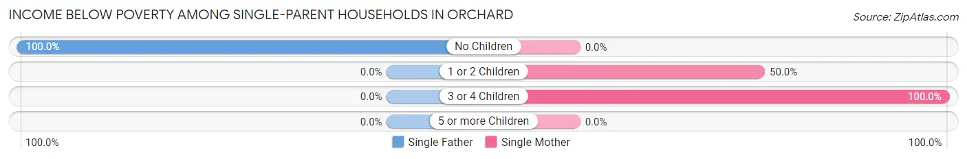 Income Below Poverty Among Single-Parent Households in Orchard