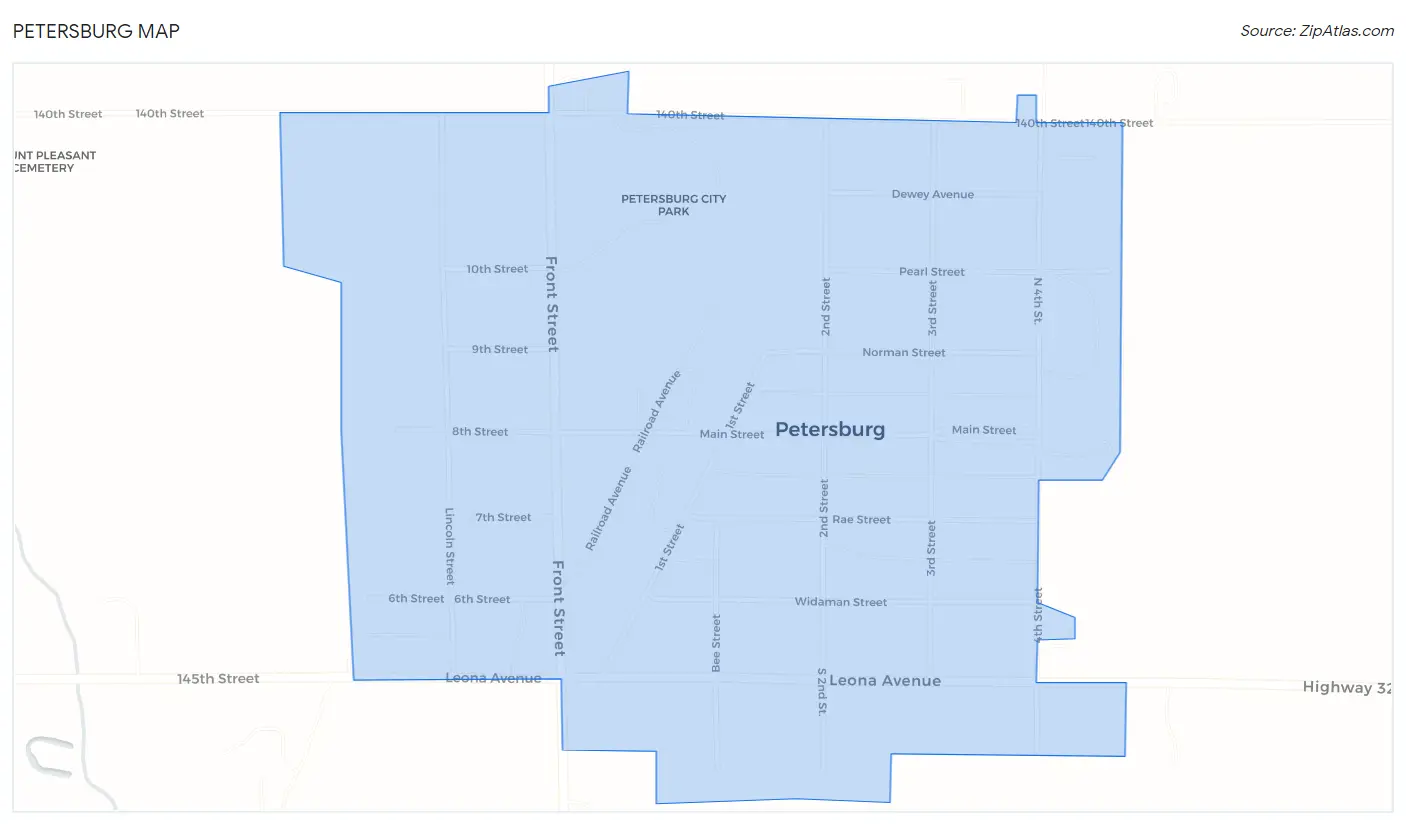 Petersburg Map