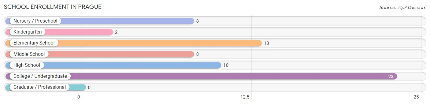 School Enrollment in Prague