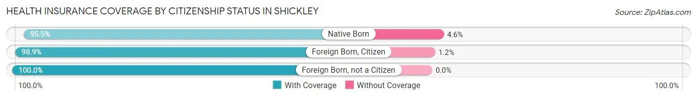 Health Insurance Coverage by Citizenship Status in Shickley
