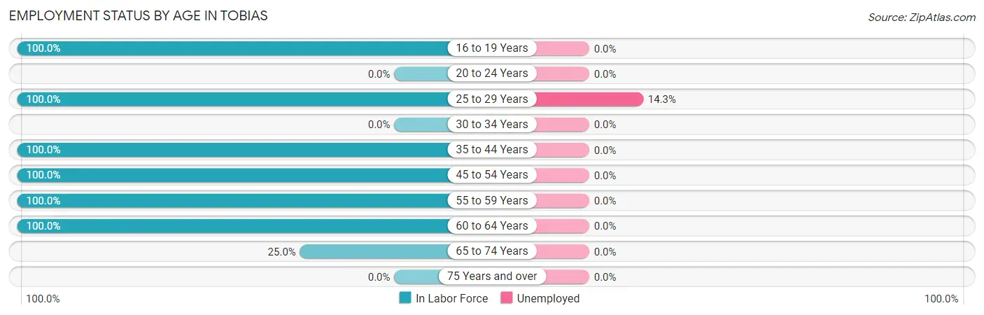 Employment Status by Age in Tobias