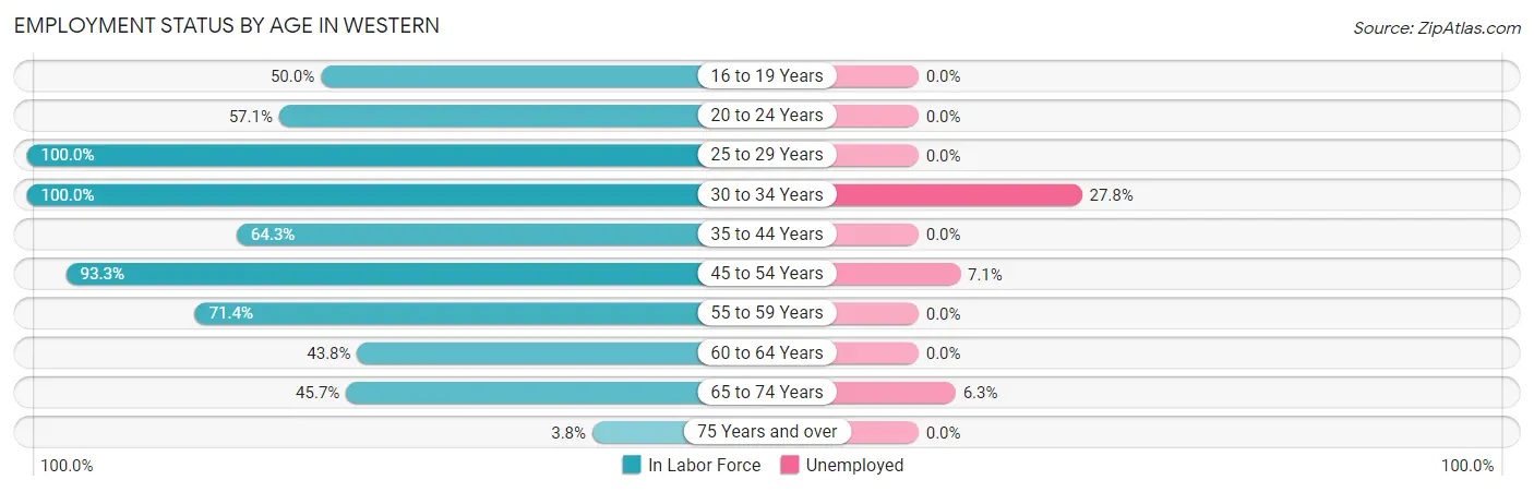 Employment Status by Age in Western