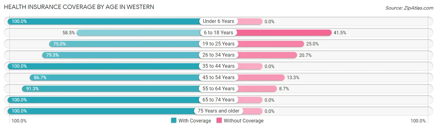 Health Insurance Coverage by Age in Western