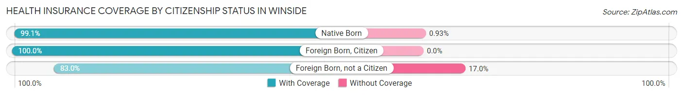 Health Insurance Coverage by Citizenship Status in Winside