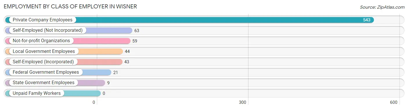 Employment by Class of Employer in Wisner