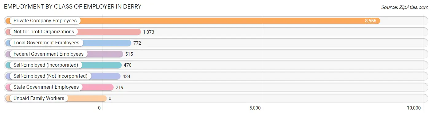 Employment by Class of Employer in Derry