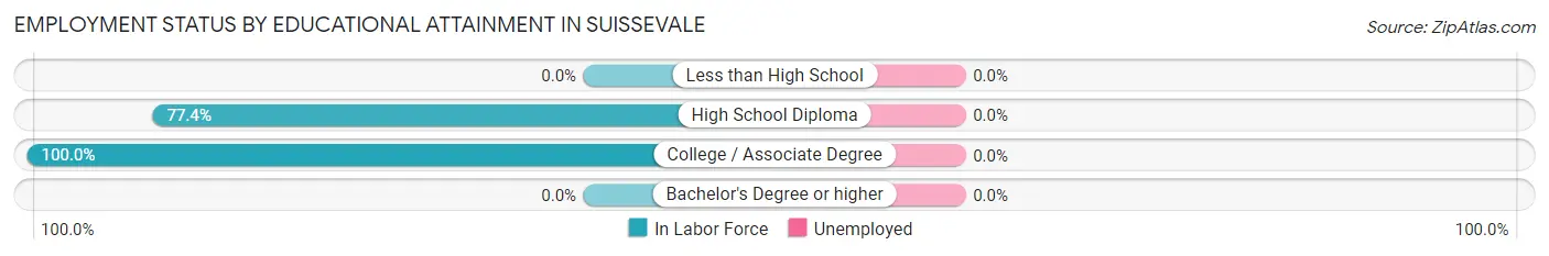 Employment Status by Educational Attainment in Suissevale