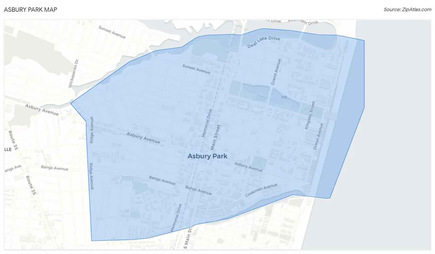 Asbury Park Map