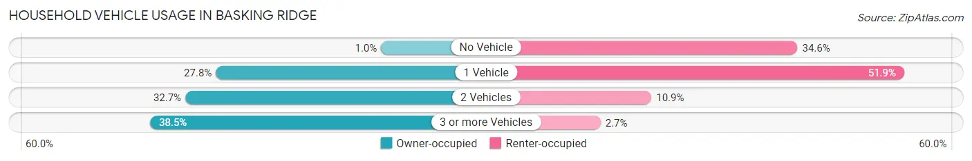 Household Vehicle Usage in Basking Ridge