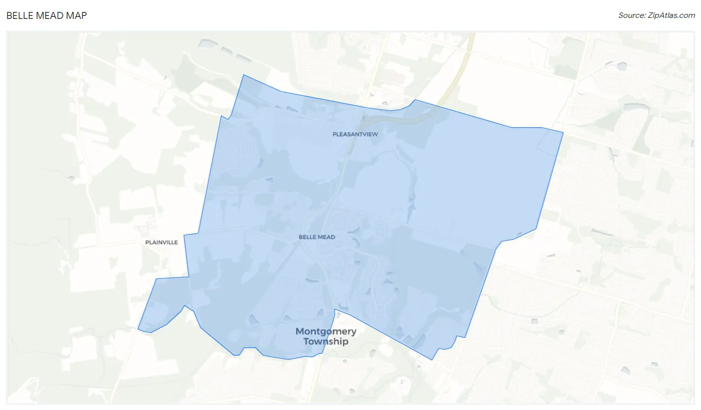 Belle Mead Map