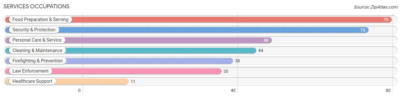 Services Occupations in Belvidere