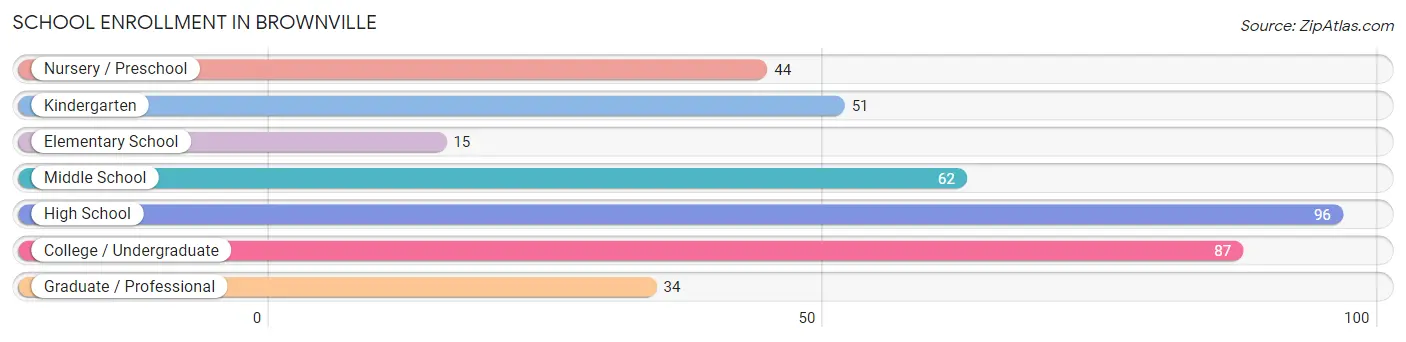 School Enrollment in Brownville