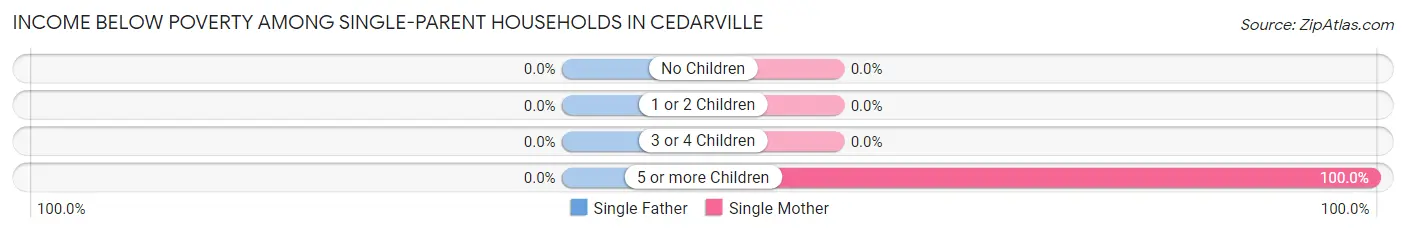 Income Below Poverty Among Single-Parent Households in Cedarville