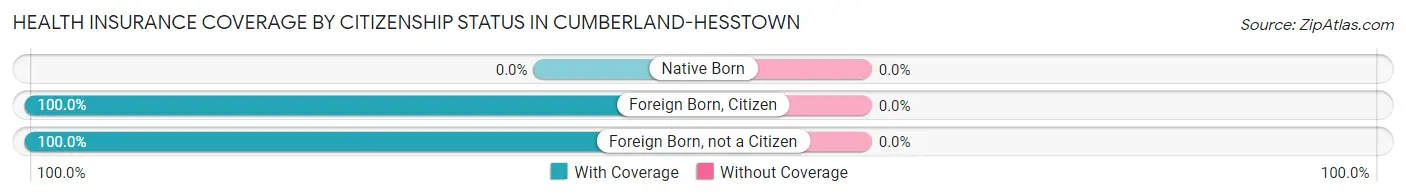 Health Insurance Coverage by Citizenship Status in Cumberland-Hesstown