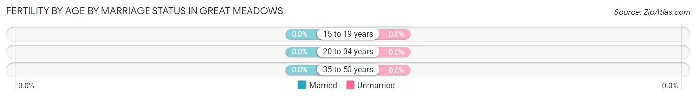 Female Fertility by Age by Marriage Status in Great Meadows