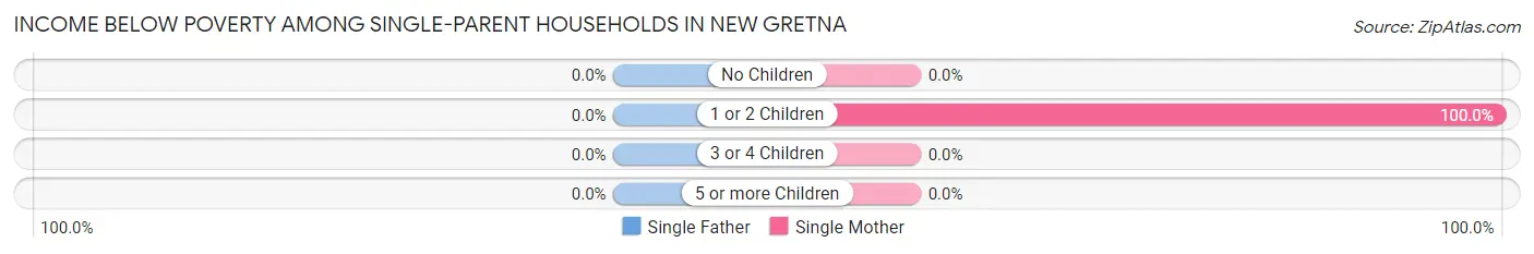Income Below Poverty Among Single-Parent Households in New Gretna