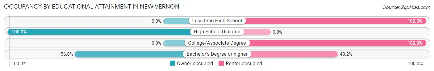 Occupancy by Educational Attainment in New Vernon