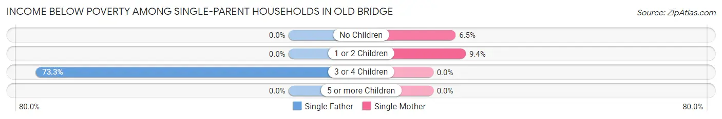 Income Below Poverty Among Single-Parent Households in Old Bridge