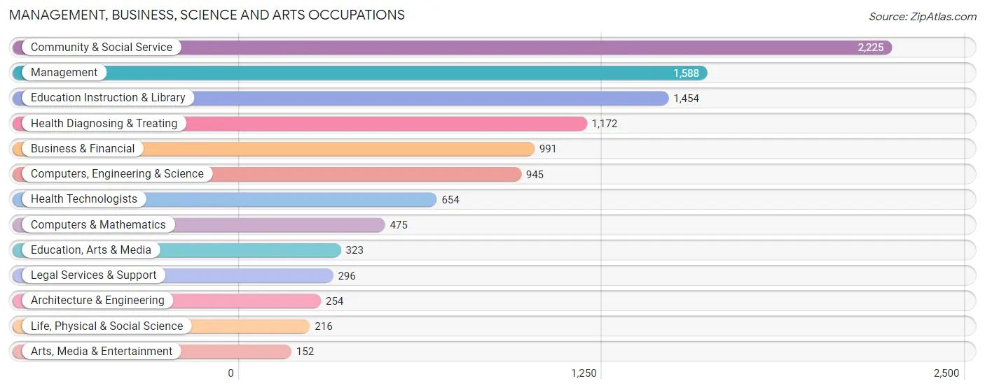 Management, Business, Science and Arts Occupations in Passaic