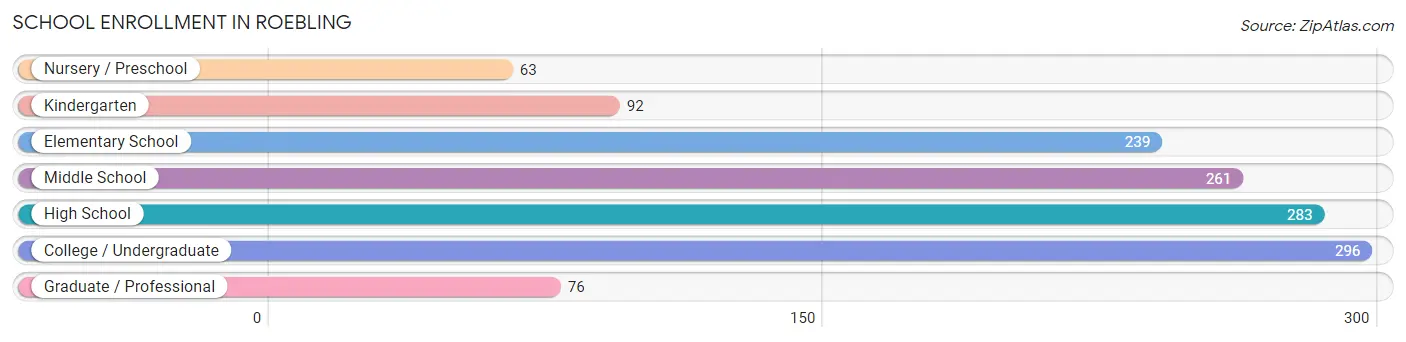 School Enrollment in Roebling