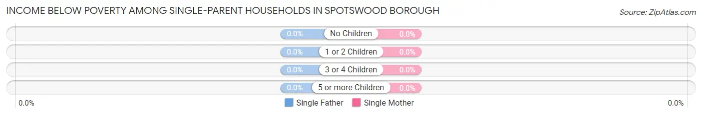 Income Below Poverty Among Single-Parent Households in Spotswood borough