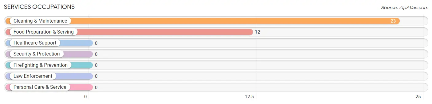 Services Occupations in Barton