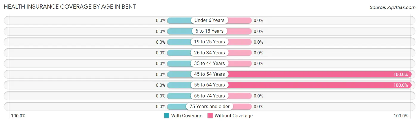 Health Insurance Coverage by Age in Bent