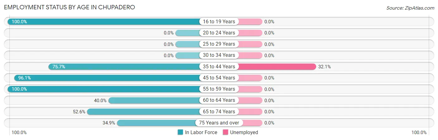 Employment Status by Age in Chupadero