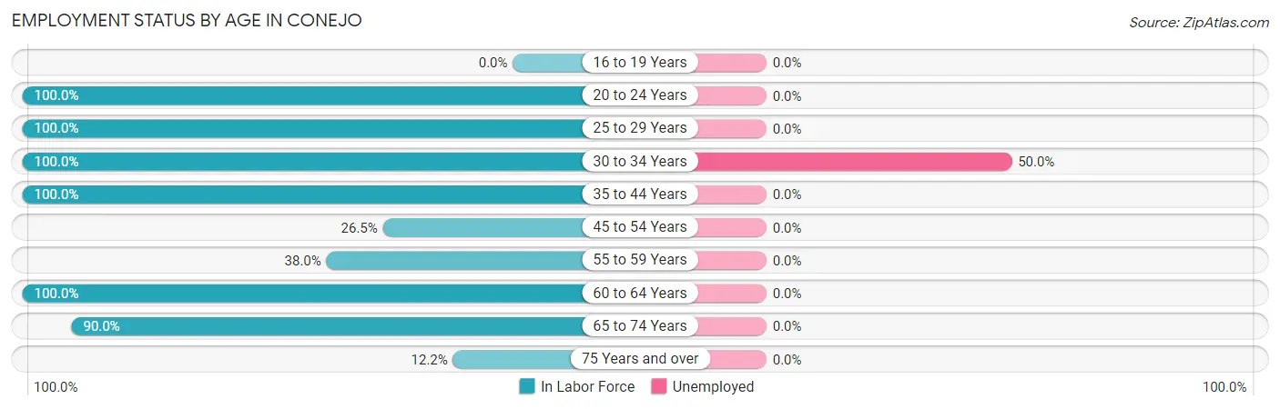 Employment Status by Age in Conejo