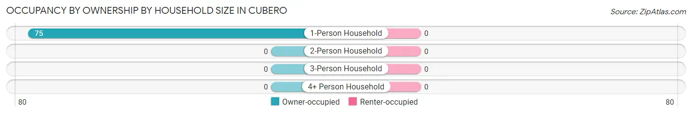 Occupancy by Ownership by Household Size in Cubero