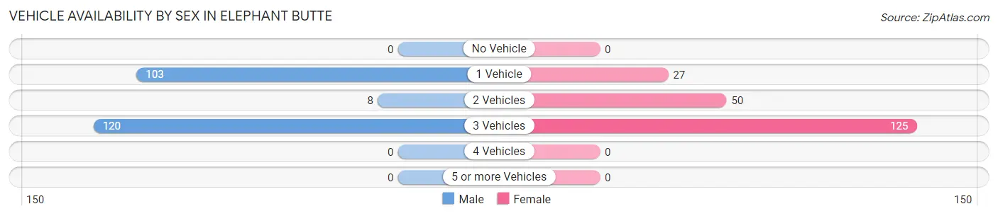 Vehicle Availability by Sex in Elephant Butte