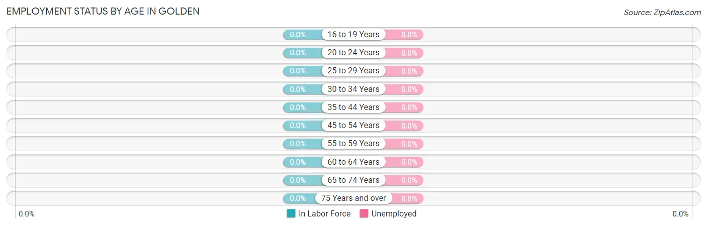 Employment Status by Age in Golden