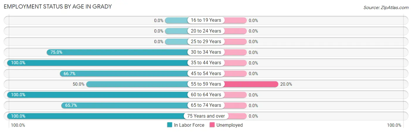 Employment Status by Age in Grady