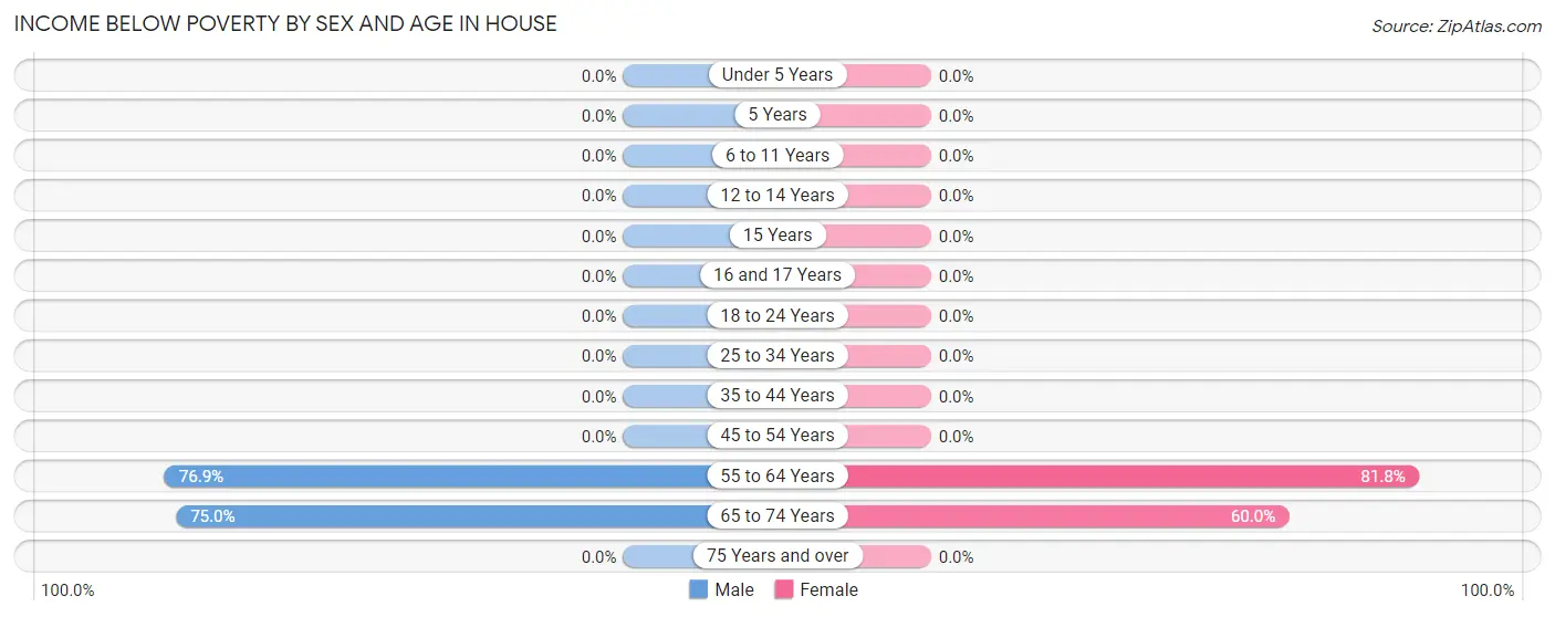 Income Below Poverty by Sex and Age in House