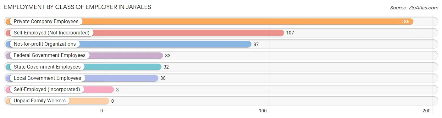 Employment by Class of Employer in Jarales