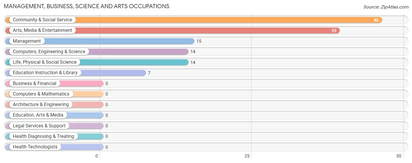 Management, Business, Science and Arts Occupations in Lamy