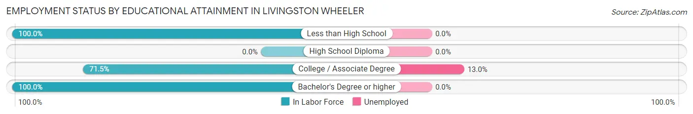 Employment Status by Educational Attainment in Livingston Wheeler