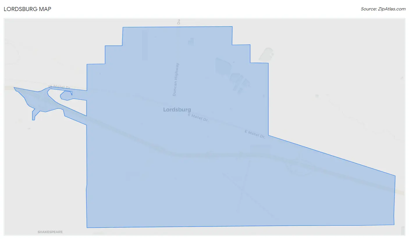Lordsburg Map