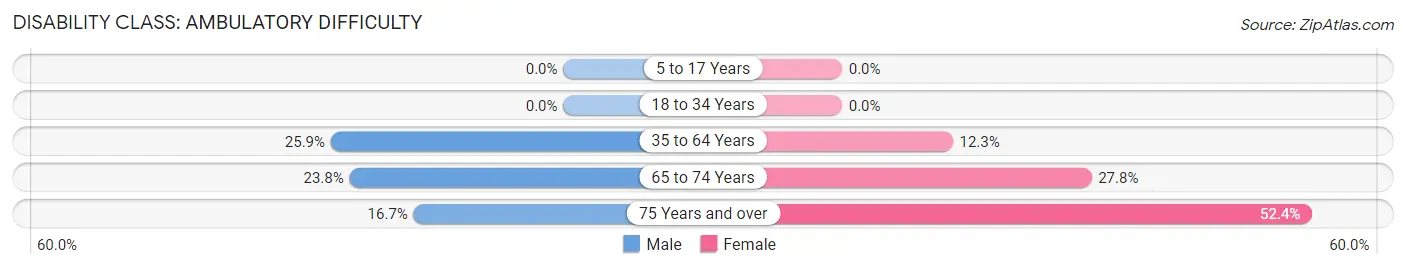 Disability in Newcomb: <span>Ambulatory Difficulty</span>