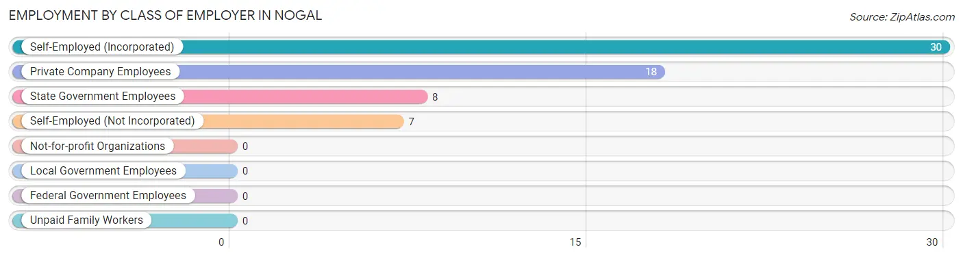 Employment by Class of Employer in Nogal