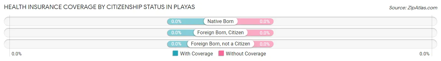 Health Insurance Coverage by Citizenship Status in Playas
