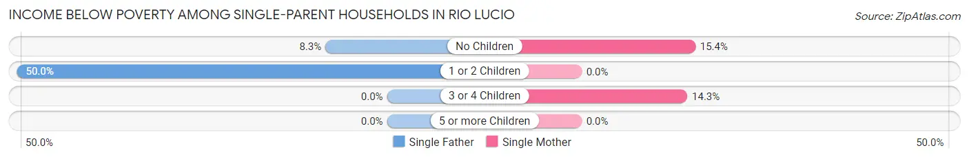 Income Below Poverty Among Single-Parent Households in Rio Lucio