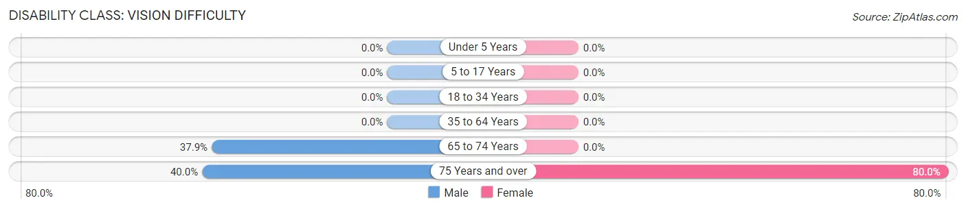 Disability in Roy: <span>Vision Difficulty</span>