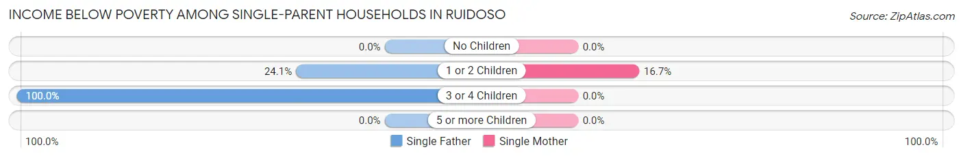Income Below Poverty Among Single-Parent Households in Ruidoso