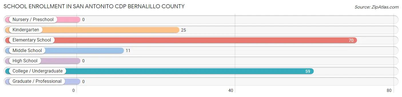 School Enrollment in San Antonito CDP Bernalillo County