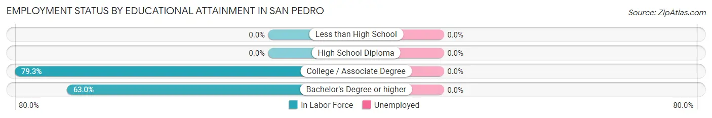 Employment Status by Educational Attainment in San Pedro